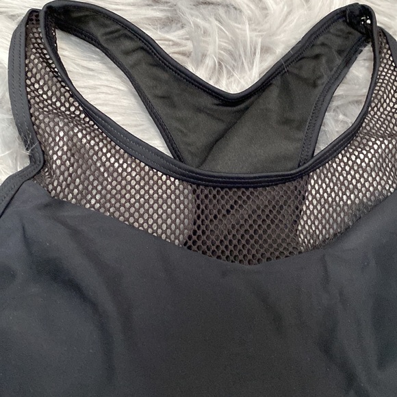 Bathing suit top mesh insert swim separates - Picture 2 of 5